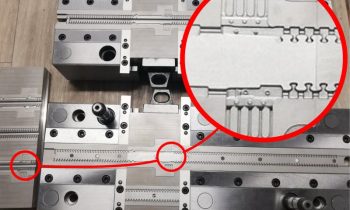 Das filigrane Spritzgusswerkzeug für die neue Reißverschlussserie wurde mit der CAD/CAM-Software konstruiert und gefertigt (Bild: Schott Systeme).