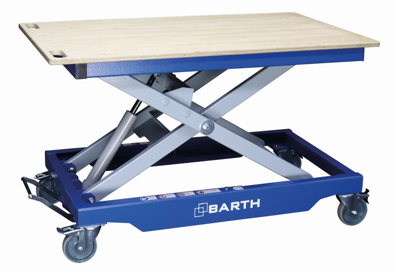 Der neue Hubtisch ist flexibel, wendig sowie stabil und wurde nach aktuellen ergonomischen Erkenntnissen entwickelt (Bild: Barth).