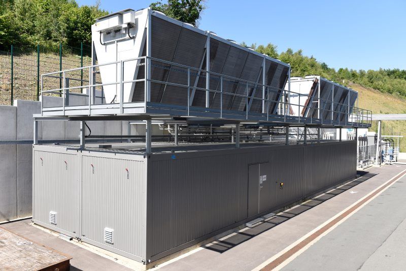 Das Kühlsystem besteht aus einer Containerlösung, die eine Kühlleistung von zwei Megawatt erzeugt (Bild: technotrans).