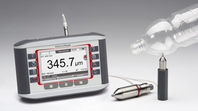 Das Wanddicken-Messgerät erlaubt die Messung von NE Werkstoffen bis zu 24 mm Wanddicke (Bild: Elektrophysik).