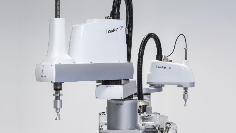 Die Scara-Roboter ermöglichen schnelle und präzise Bewegungen bei kompakten Abmessungen (Bild: B&R).