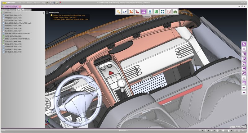 Mit der Software werden komplexe CAD-Modelle automatisiert reduziert. (Bild: Core-Technologie).