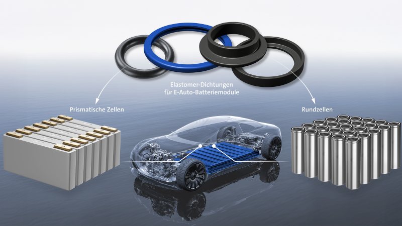 Das PFAS-freie Dichtungsmaterial trägt zur Verlängerung der Batterielebensdauer bei (Bild: Freudenberg).
