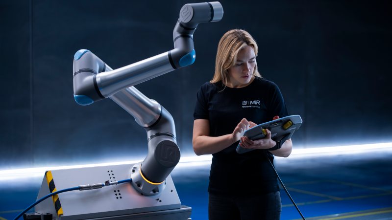 Der schnelle Cobot ist auch KI-fähig (Bild: Universal Robots).