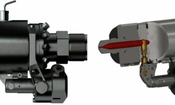 Mithilfe der Bolzenverschlussdüse mit Rückzug wird das kontrollierte Öffnen und Schließen des Kanals sichergestellt (Bild: herzog systems).