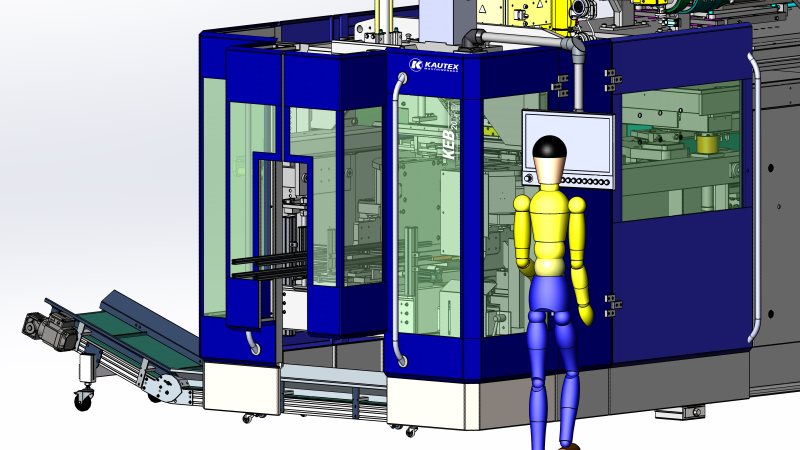 Die Extrusionsblasformmaschinen verbinden Bewährtes mit neuer Technik (Bild: Kautex).