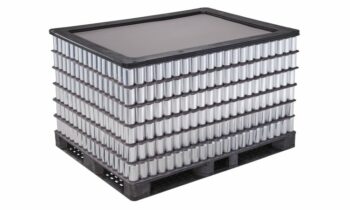 Mehrweg-Kunststoffpaletten bieten eine Alternative zu Transportverpackungen aus herkömmlichen Materialien (Bild: Orbis).