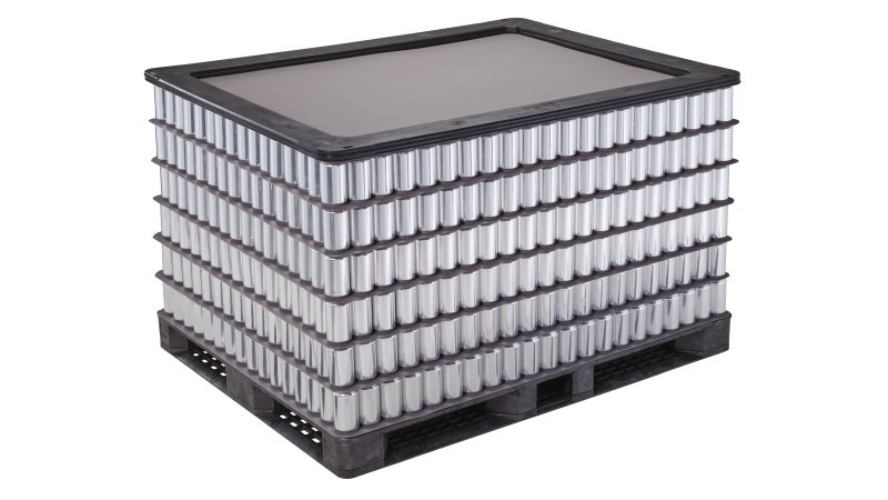 Mehrweg-Kunststoffpaletten bieten eine Alternative zu Transportverpackungen aus herkömmlichen Materialien (Bild: Orbis).