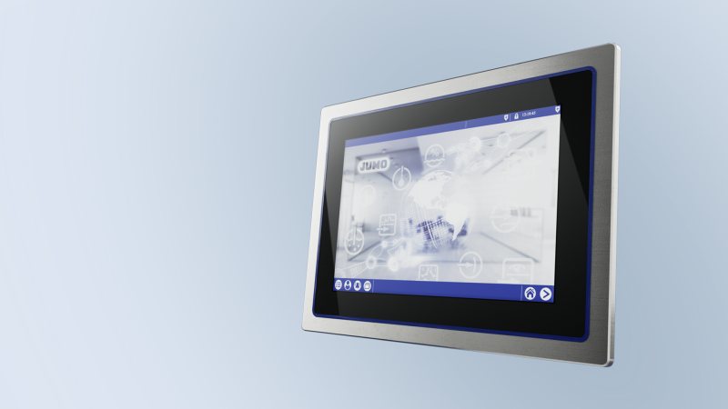 Die Steuerung »variTron 500« ist auch in einer Ausführung mit Touchscreen verfügbar (Bild: Jumo).