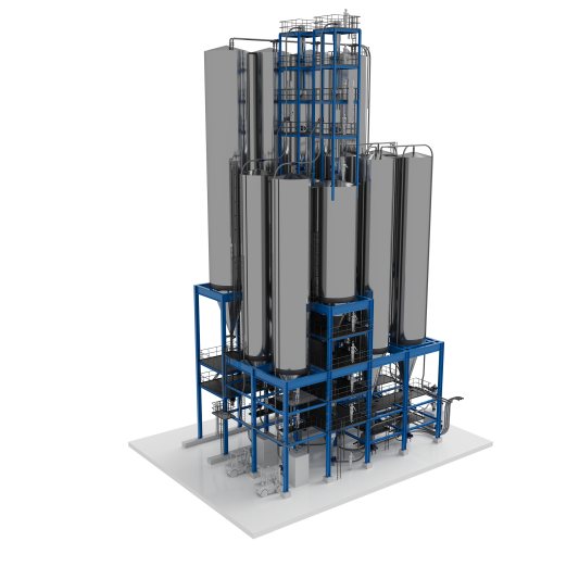Modular aufgebaute Desodorierungsanlage mit flexibel kombinierbaren Prozesseinheiten (Bild: Zeppelin Systems).