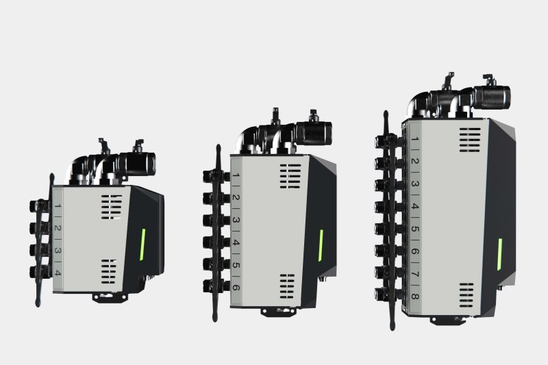 Die Geräte sind in Ausführungen mit 4, 6 und 8 externen Kreisen erhältlich (Bild: HB-Therm).
