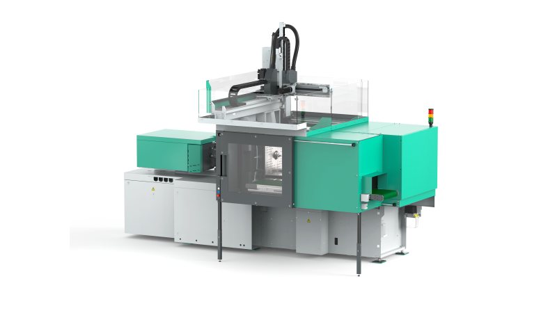 Die elektrische Spritzgießmaschine lässt sich besonders schnell und einfach einrichten (Bild: Arburg).