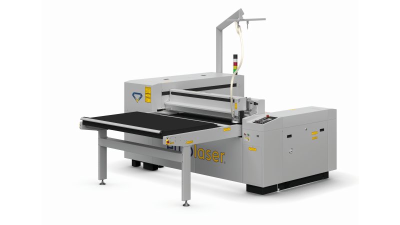 Laserschneidsystem »M-800« mit automatischem Shuttle-Table (Bild: eurolaser).
