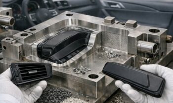 Makellose Kunststoffteile im Sichtbereich aus Rezyklaten prozesssicher herstellen und Ausschuss minimieren (Bild: KI-generiert by Fraunhofer LBF).