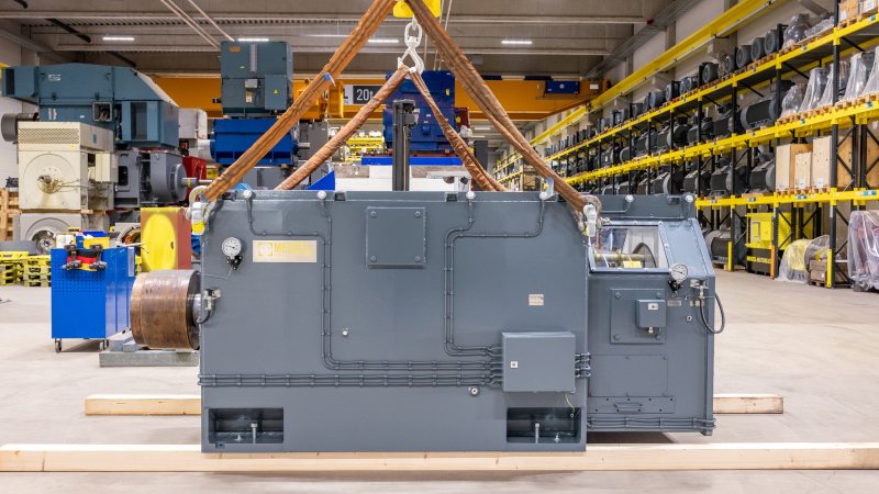 Der Schleifringläufermotor wurde kurzfristig umgebaut (Bild: Menzel).