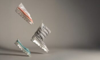 Im Design-Café präsentieren zehn Designer ausgewählte Projekte, darunter die Kollektion »Fetzen« aus recycelten Schuhen von Carla Wirths (Bild: Carla Wirths).
