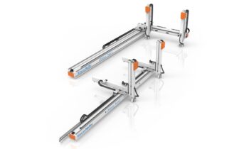Die Kinematik ist in zwei Varianten erhältlich und deckt Traglasten von 35 bis 100 kg ab (Bild: KraussMaffei).