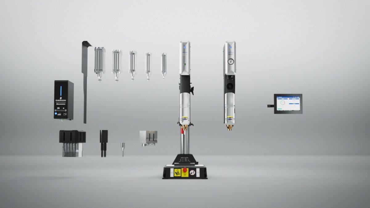 Das Ultraschallschweißsystem ermöglicht es Herstellern, von Tischentwicklungssystemen bis hin zu vollautomatisierten Produktionslinien zu skalieren (Bild: Emerson).