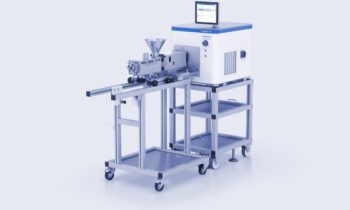 Die Maschine zur Probenvorbereitung vereint Chargenkneten, Einschnecken- und konische Doppelschneckenextrusion mit integrierter Fünf-Zonen-Temperierung (Bild: Anton Paar).