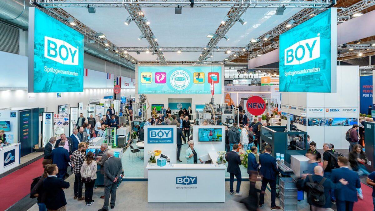 Die Fakuma 2026 hat einmal mehr gezeigt, wie viel Technik auf kleinstem Raum möglich ist (Bild: Boy).