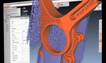 Integriertes Simulationswerkzeug für SLM-Bauteile zur optimierten Erstellung von Stützstrukturen (Bild: CT CoreTechnologie GmbH).