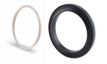 Li.: Der neue Werkstoff basiert auf einem fluortensidfrei hergestellten Polymer. Re.: Der neue Hochleistungswerkstoff ist besonders beständig gegen Reinigungsmittel und Heißdampf (Bilder: Freudenberg).