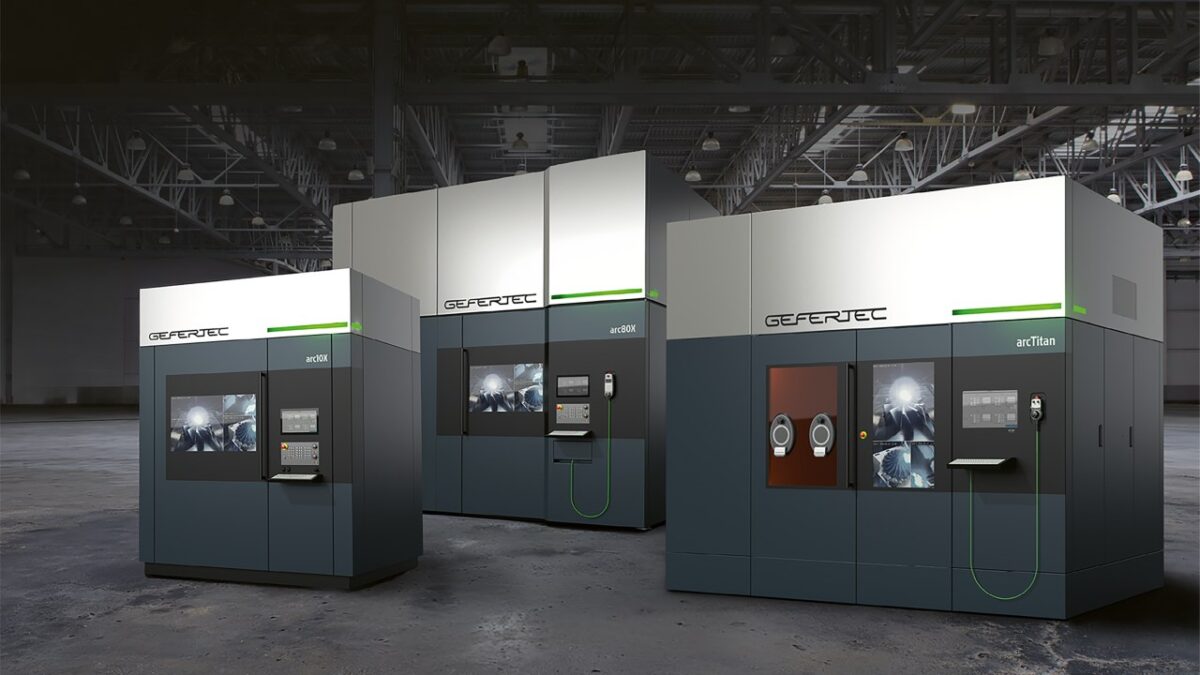Mit dem Portfolio an Maschinensystemen für Wire Arc Additive Manufacturing (WAAM) bietet das Unternehmen für unterschiedliche Fertigungsaufgaben eine Lösung (Bild: Gefertec/mithilfe von KI erstellt).