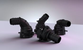Stecksystem für Thermomanagementsysteme mit Anschlusskontur gemäß SAE J3207 (Bild: Voss).
